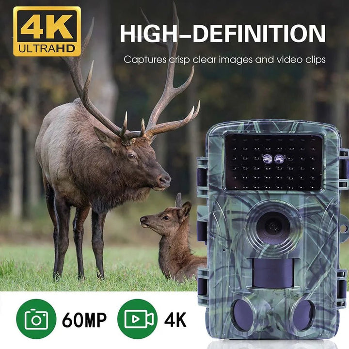 4K 60MP WiFi Trail Camera With Night Vision - Camzili