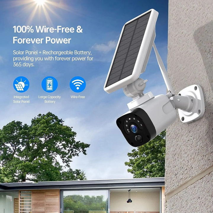 4MP Solar Powered Wifi Outdoor Security Camera System - Camzili